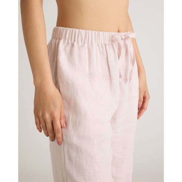 Quince 100% European Linen Pajama Set Pale Pink 2-Piece PJ Lot Women's Size XS - Picture 11 of 16